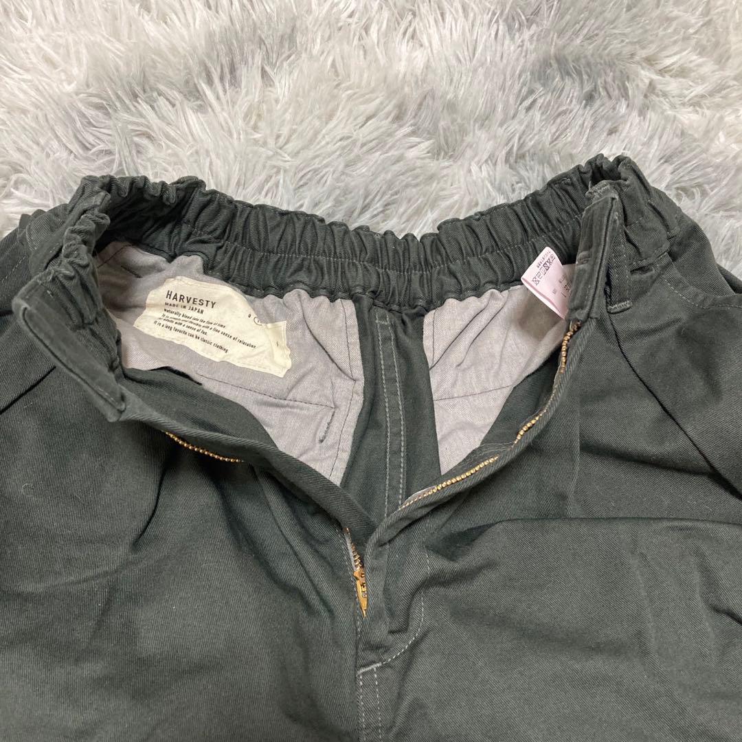 ★ハーベスティ★HARVESTY サーカスパンツ【M】ミリタリー カーキ ゴム