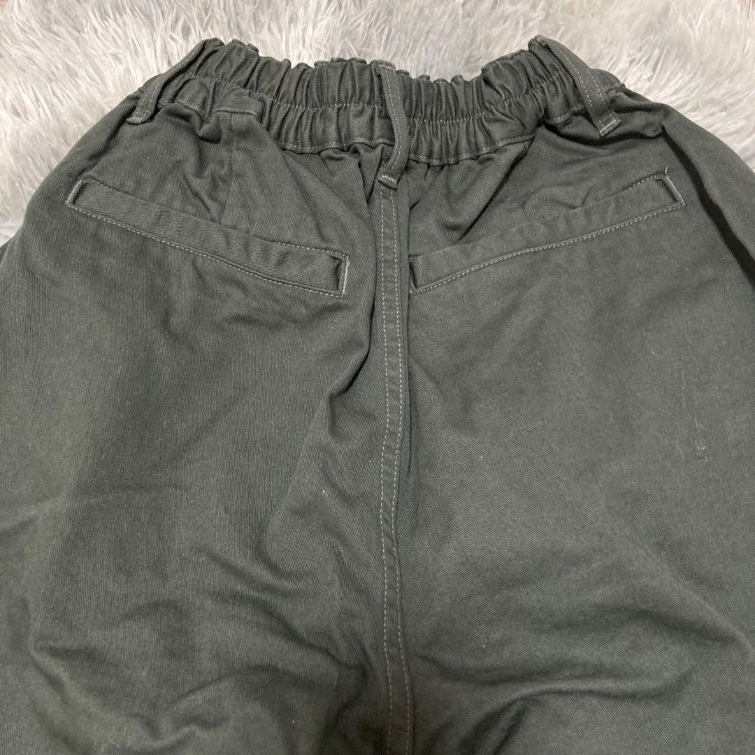 ★ハーベスティ★HARVESTY サーカスパンツ【M】ミリタリー カーキ ゴム