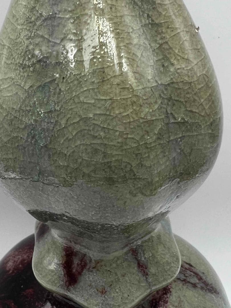 清時代 鈞窯 窯変釉 瓢箪瓶 唐物 古賞物 中国古