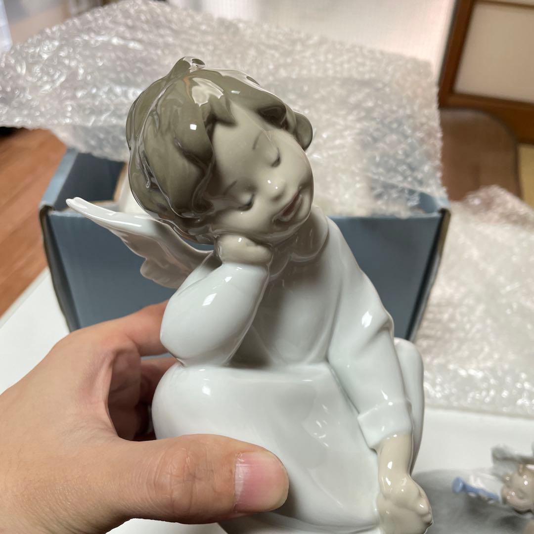 保管品 リヤドロ LLADRO 天使の考えごと トランペット セット1109a1