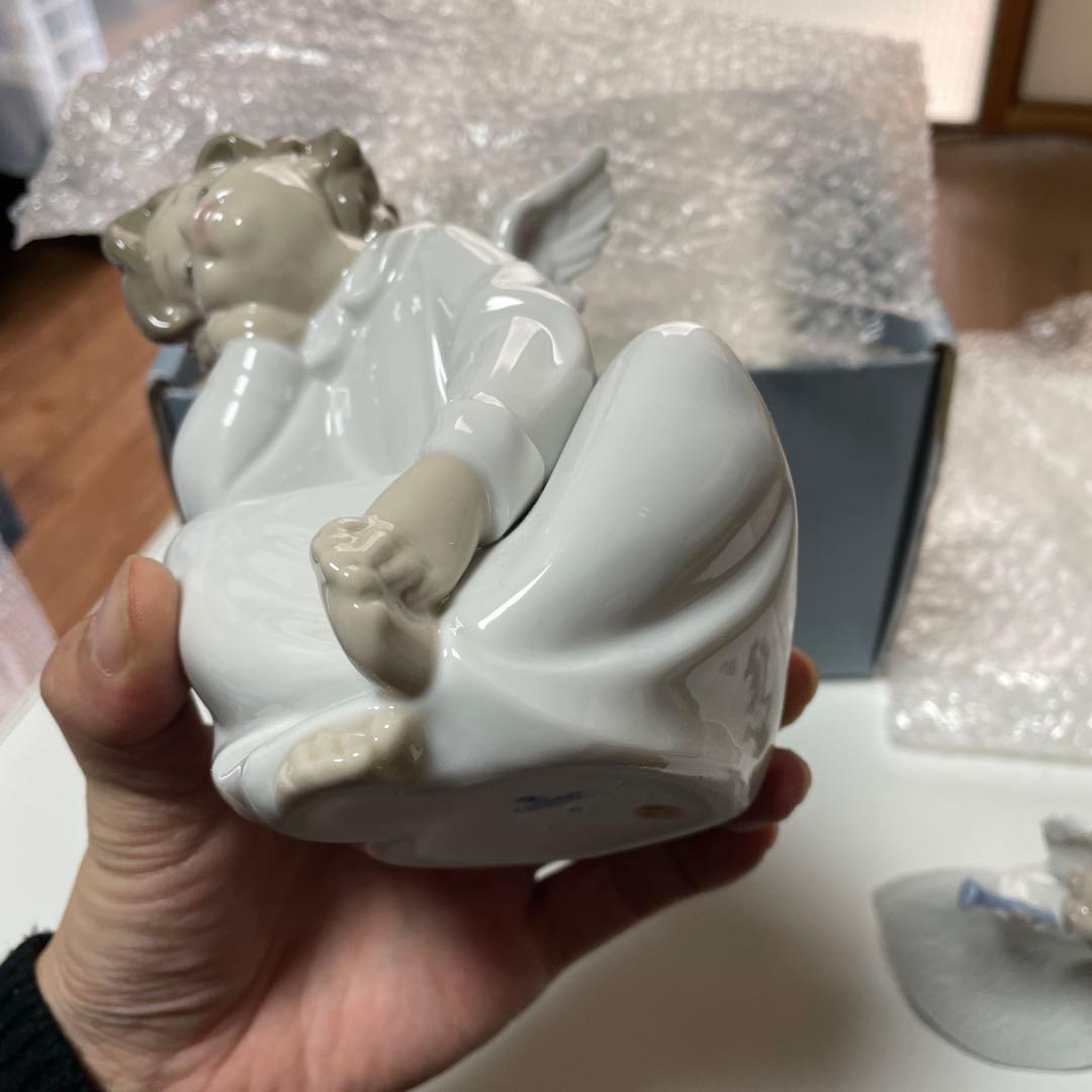 保管品 リヤドロ LLADRO 天使の考えごと トランペット セット1109a1