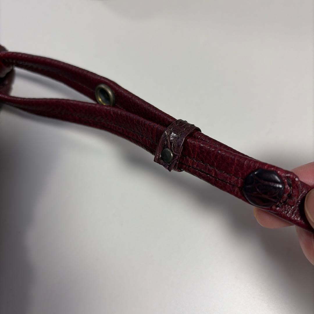 「みるさん専用〜ʕ•ᴥ•ʔ」IBIZA バーガンディ　ワニ革 パッチワーク　サ