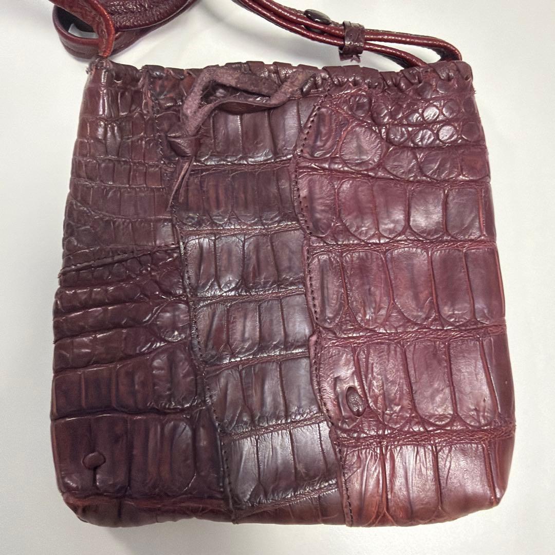 「みるさん専用〜ʕ•ᴥ•ʔ」IBIZA バーガンディ　ワニ革 パッチワーク　サ