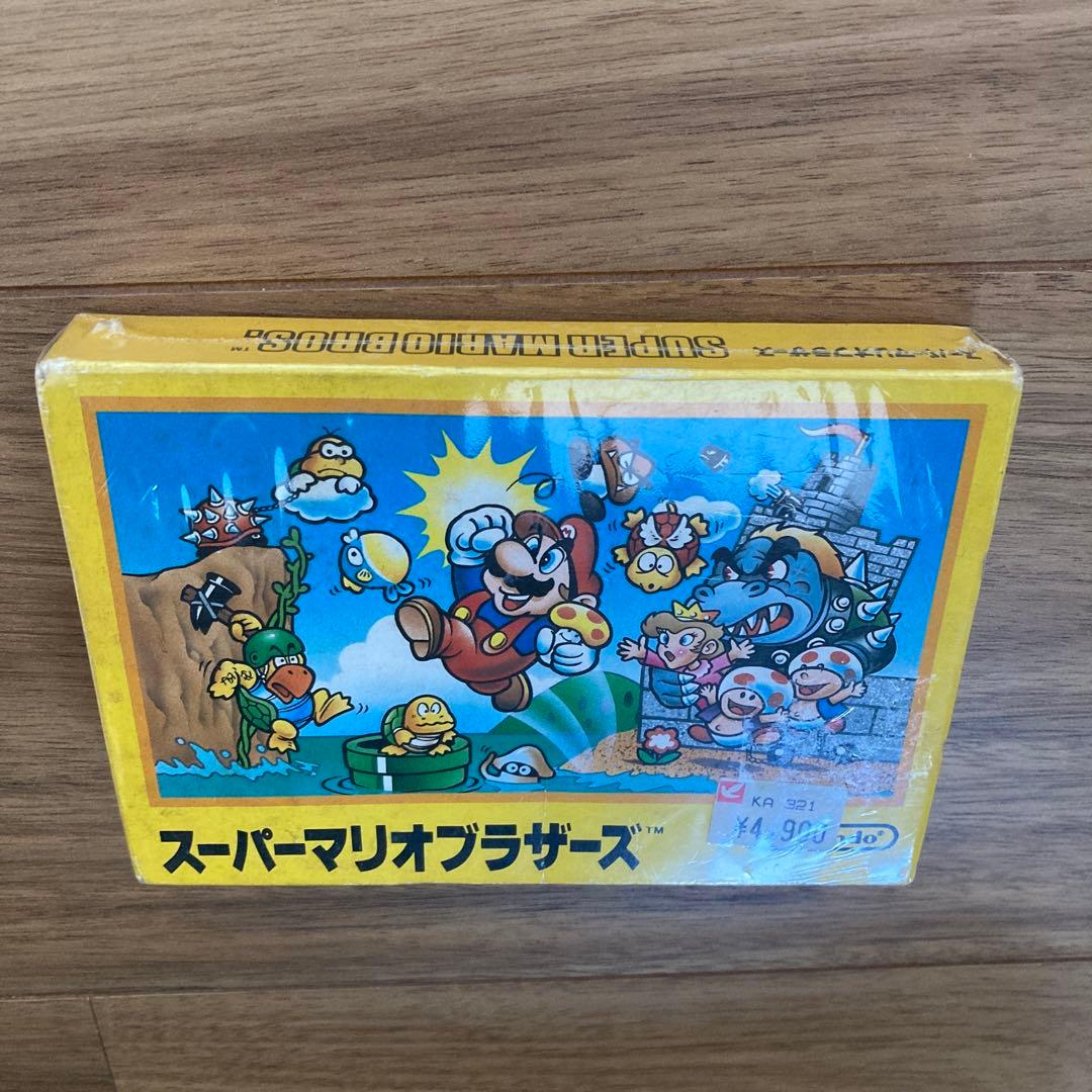 【初版FFマークなし】スーパー マリオ ブラザーズ　ファミコン　シュリンク付き