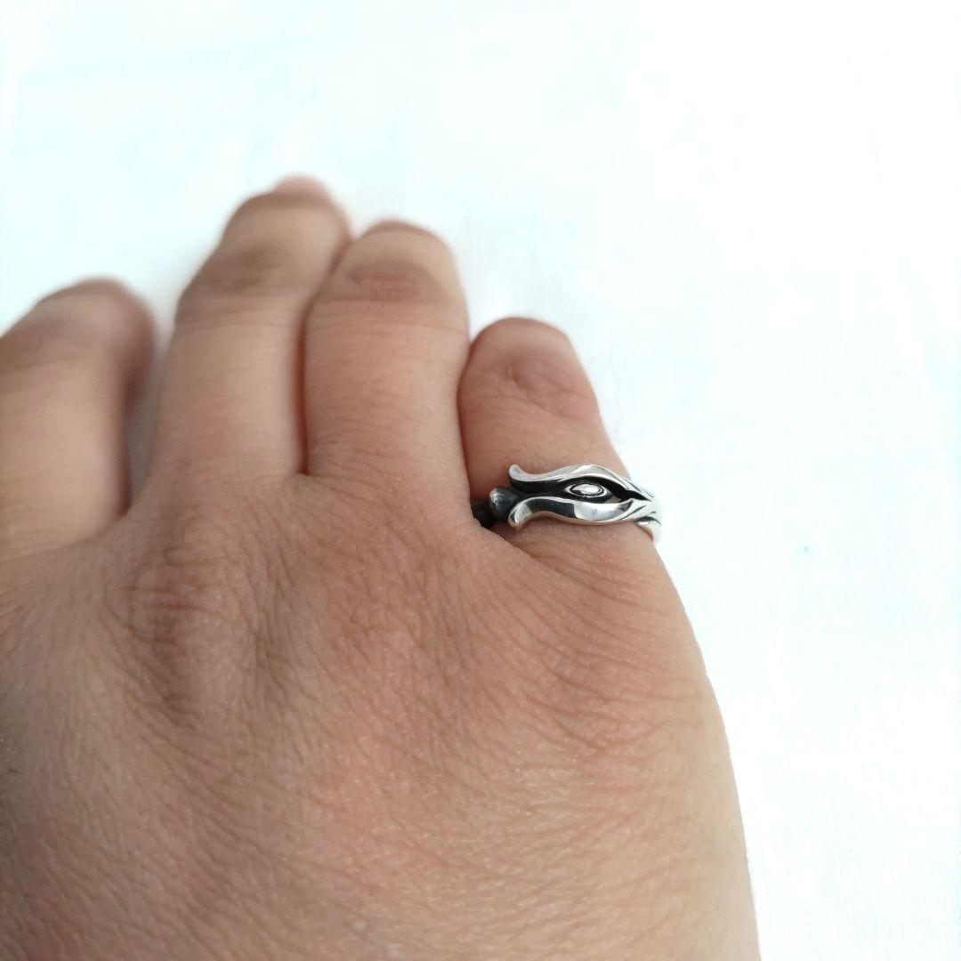 ★最終価格★　EVA×花唐草collaborationカシウス槍シルバーring