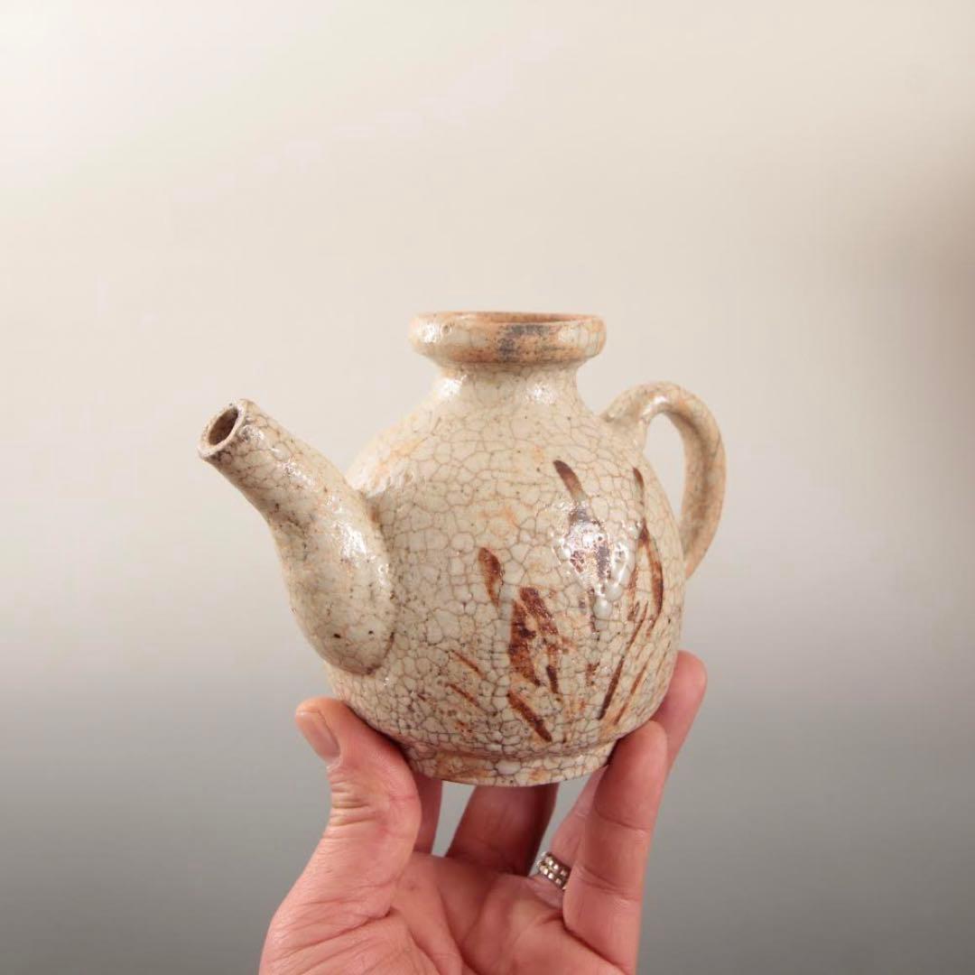 絵志野 水注 酒注 酒器 古美術 古道具 アンティーク 絵瀬戸