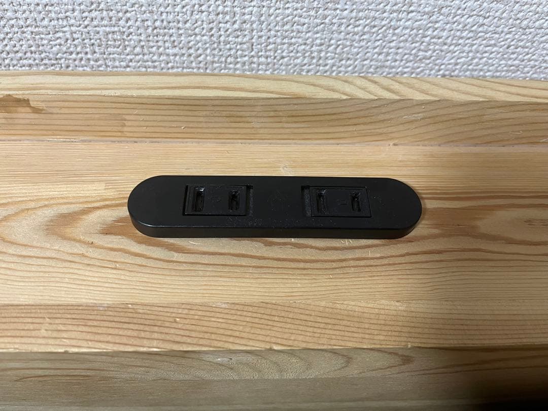 送料込 ウッド 木製 シングルベッド 一人暮らし コンセント付き ベッド 引越し