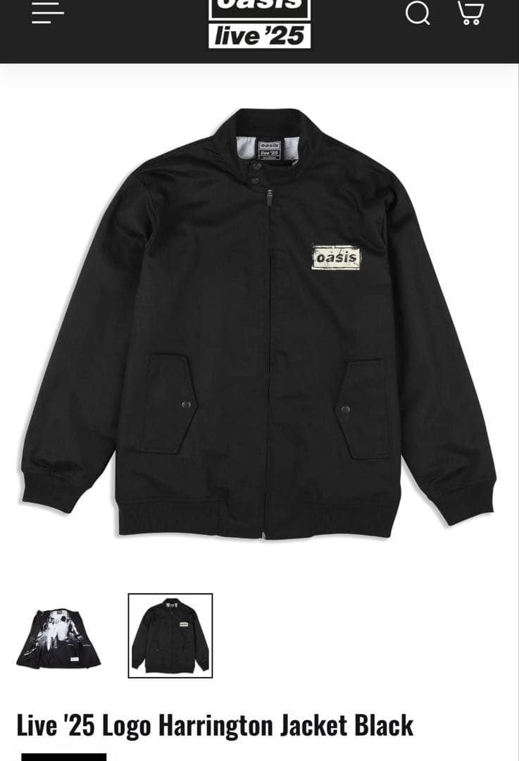 Oasis Live '25 Logo Harrington Jacket