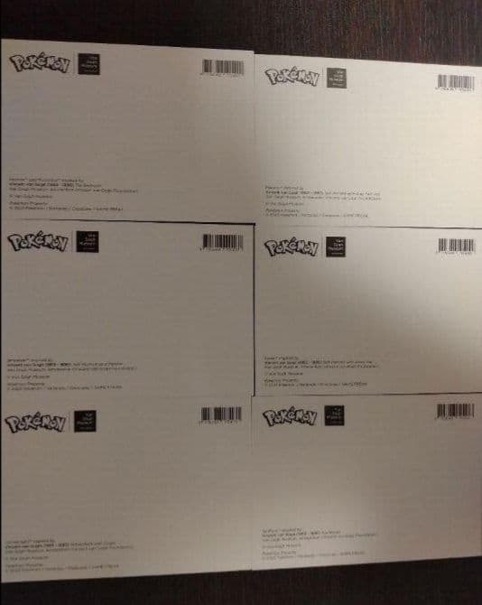 ポストカード6枚セット ゴッホ美術館×ポケモン コラボグッズ ゴッホ