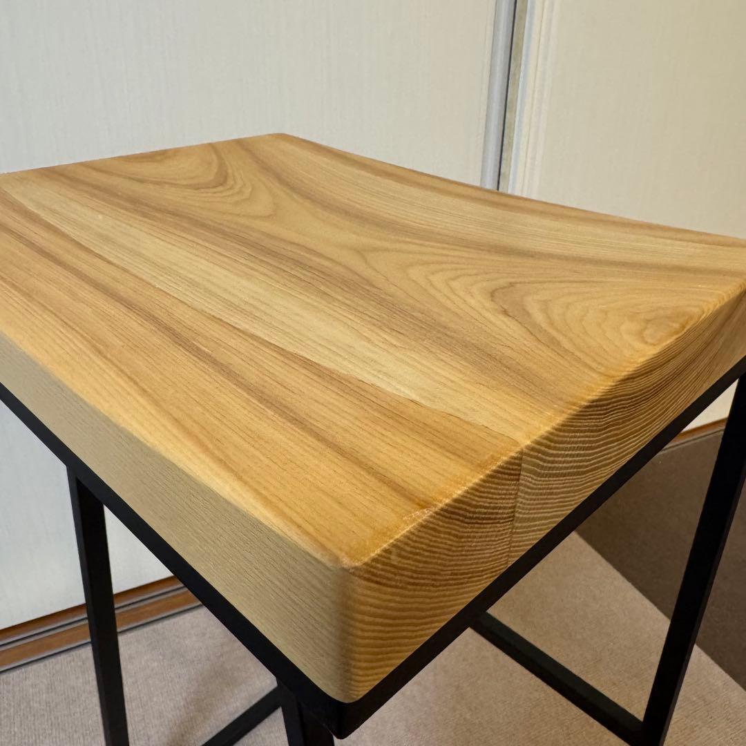 KANADEMONO Novelty-Simple ハイスツール アッシュ無垢