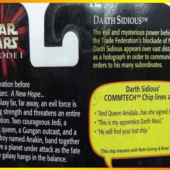 レア デッドストック新品DARTH SIDIOUS ジェダィ STAR WARS