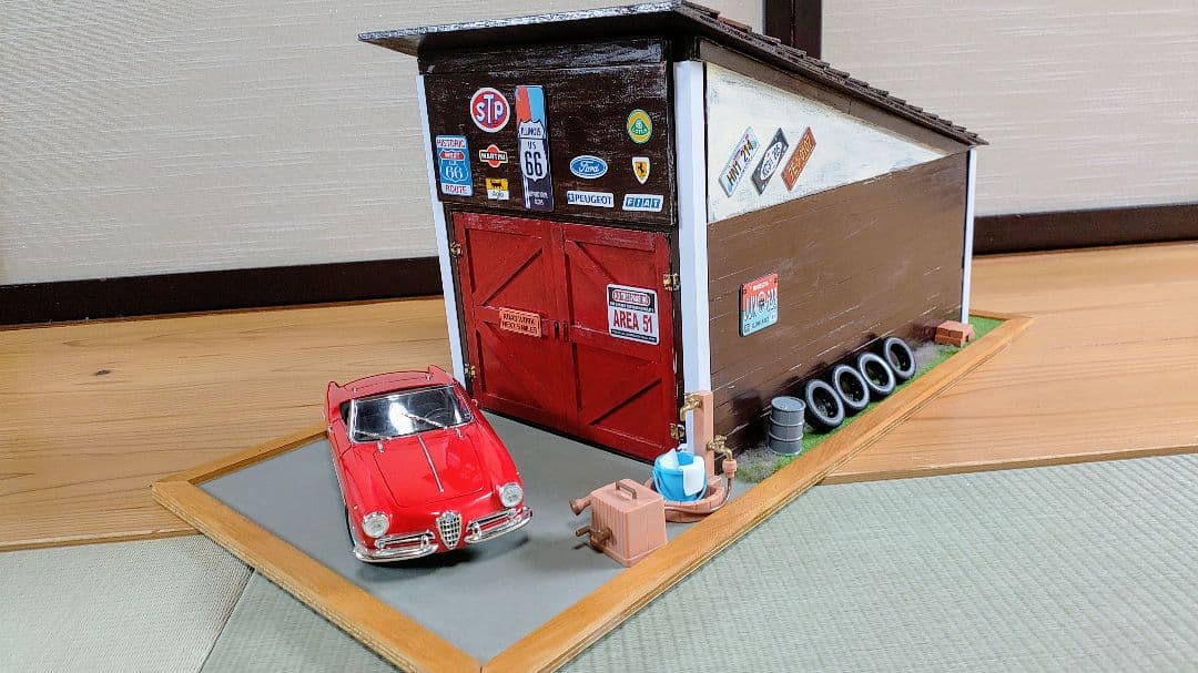 1/18ミニカー解体ジオラマ