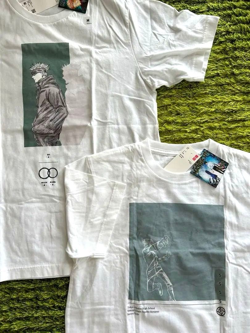 呪術廻戦　五条悟　ユニクロ　GU UNIQLO Tシャツ　2枚セット　ホワイト