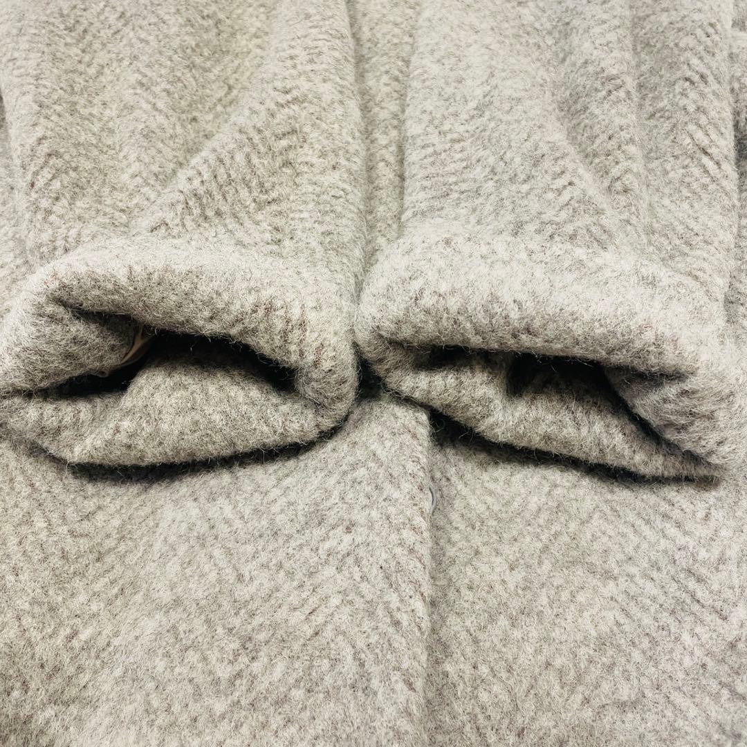 定価16万】ルブーケ LE bouquet ロングコート ヘリンボーン グレー