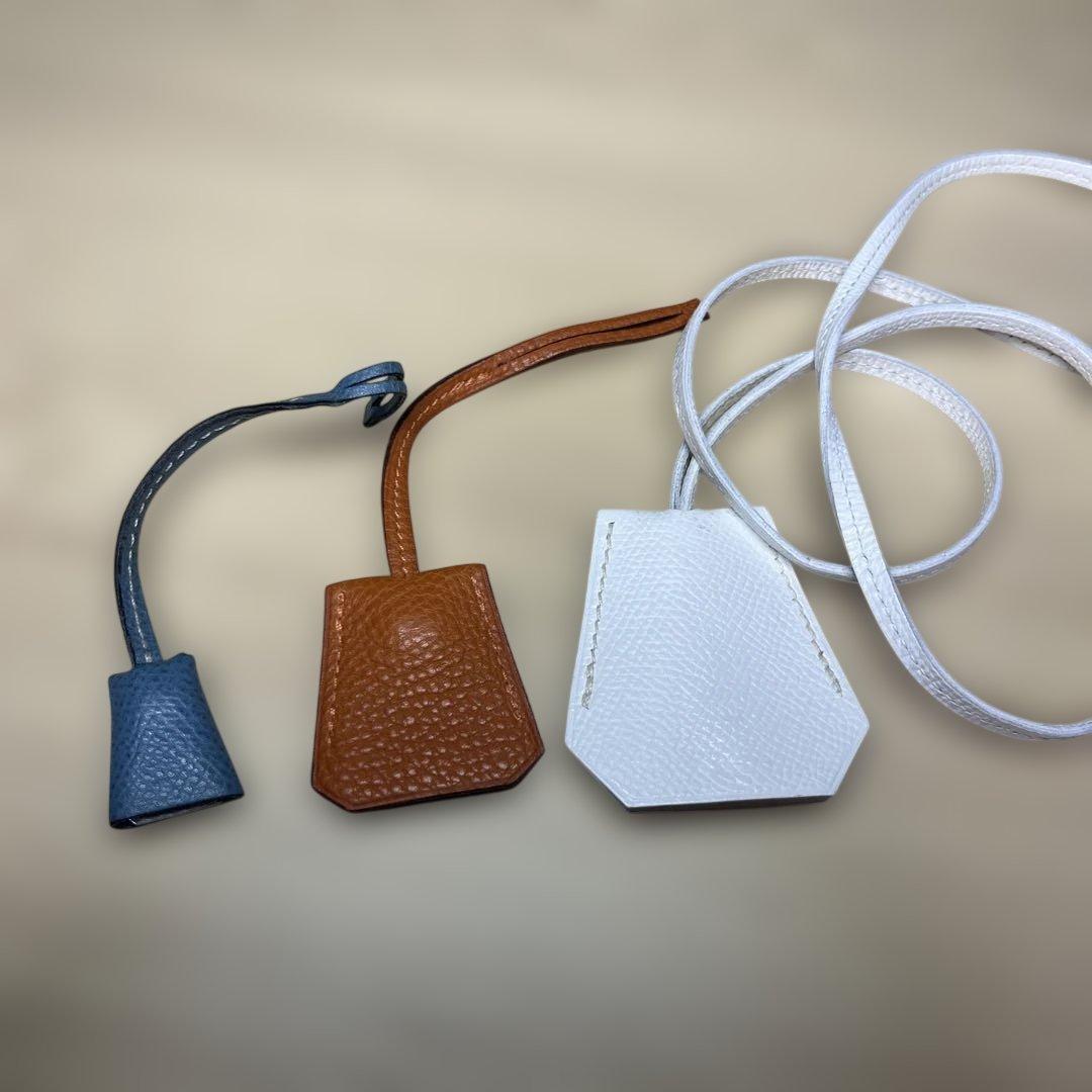 HERMES】エルメス ミニクロシェット ドッグタグ チャーム ネームタグ