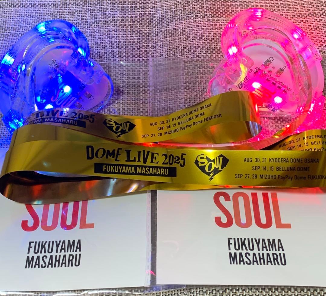 福山雅治 ドームライブ2025 ライトバングル ペンライト ハート型 2個