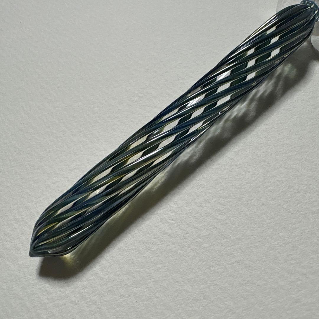 HASE硝子工房 ガラスペン ブルーグリーン ストライプ - メルカリ