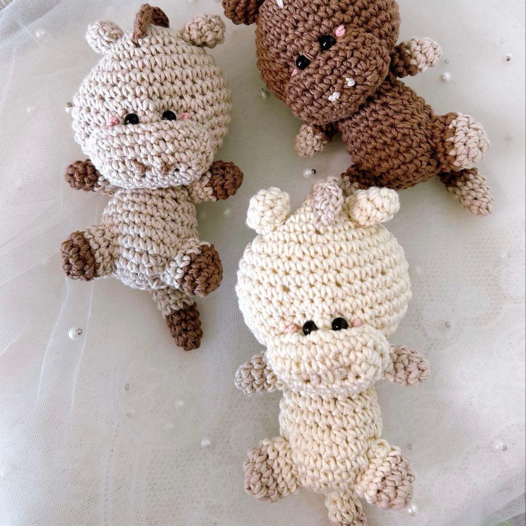 早割価格】年賀状の素材にも♡ 2026 干支 あみぐるみ 鹿毛