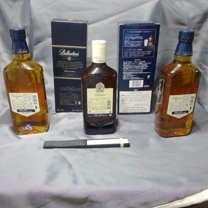 バランタイン 12年（箱つき）2本・バランタインFinest 1本