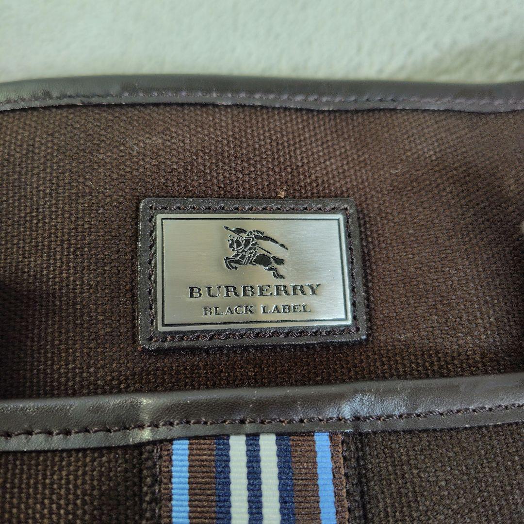 極美品　2way　バーバリーブラックレーベル　ビジネスバッグ　マルチストライプ