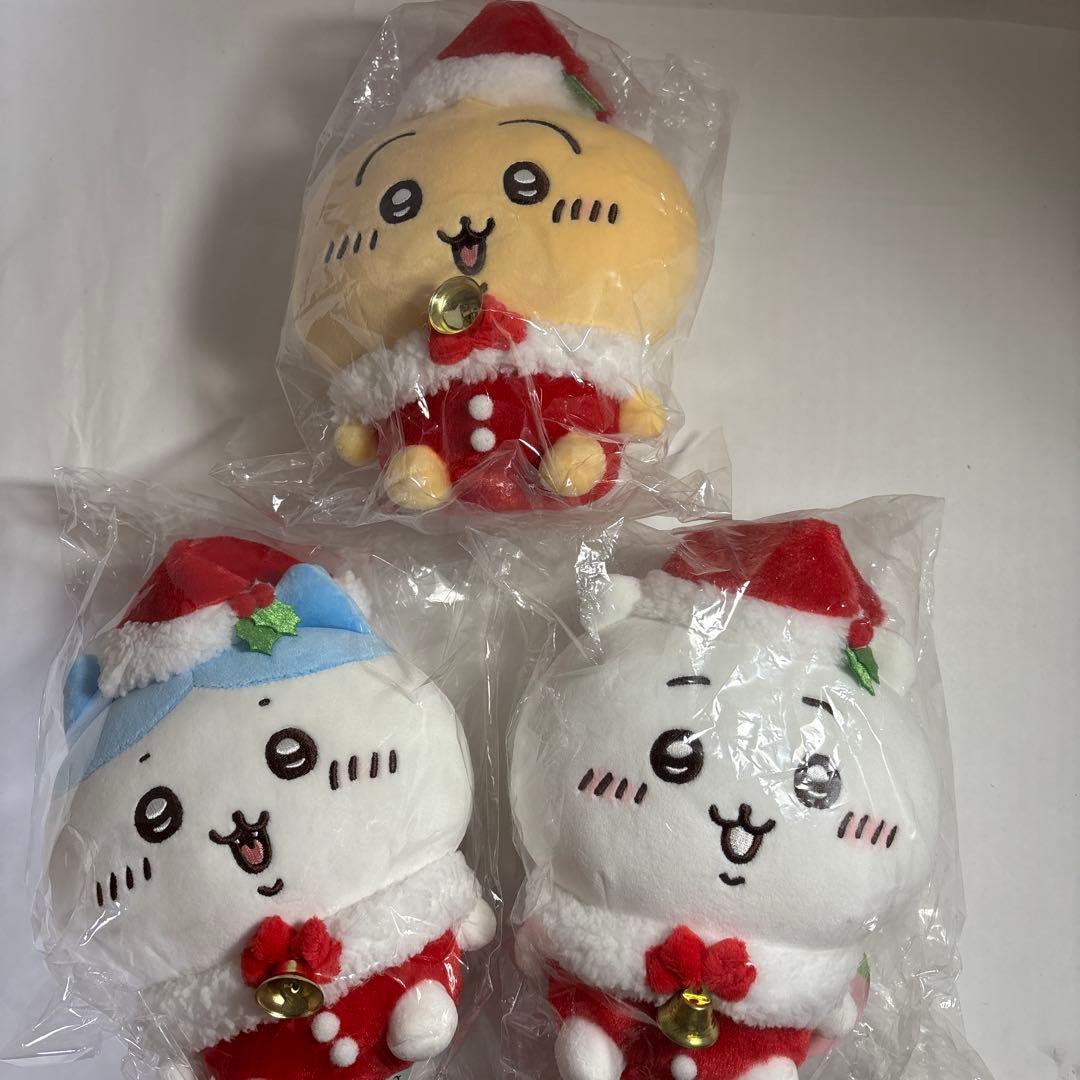 新品・正規品　ちいかわ　サンタさんだ！　ぬいぐるみ　S　クリスマス　3点セット