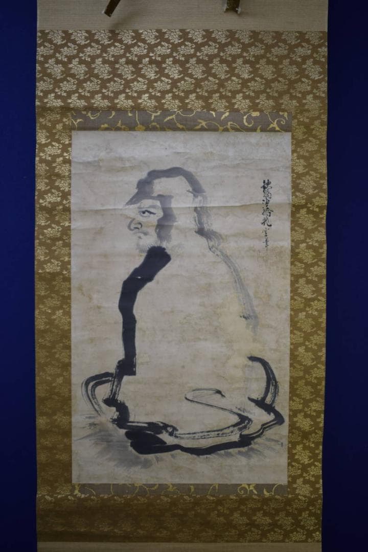 真作/佐野龍雲/達磨大師像図/達磨/布袋屋掛軸HJ-148 - メルカリ