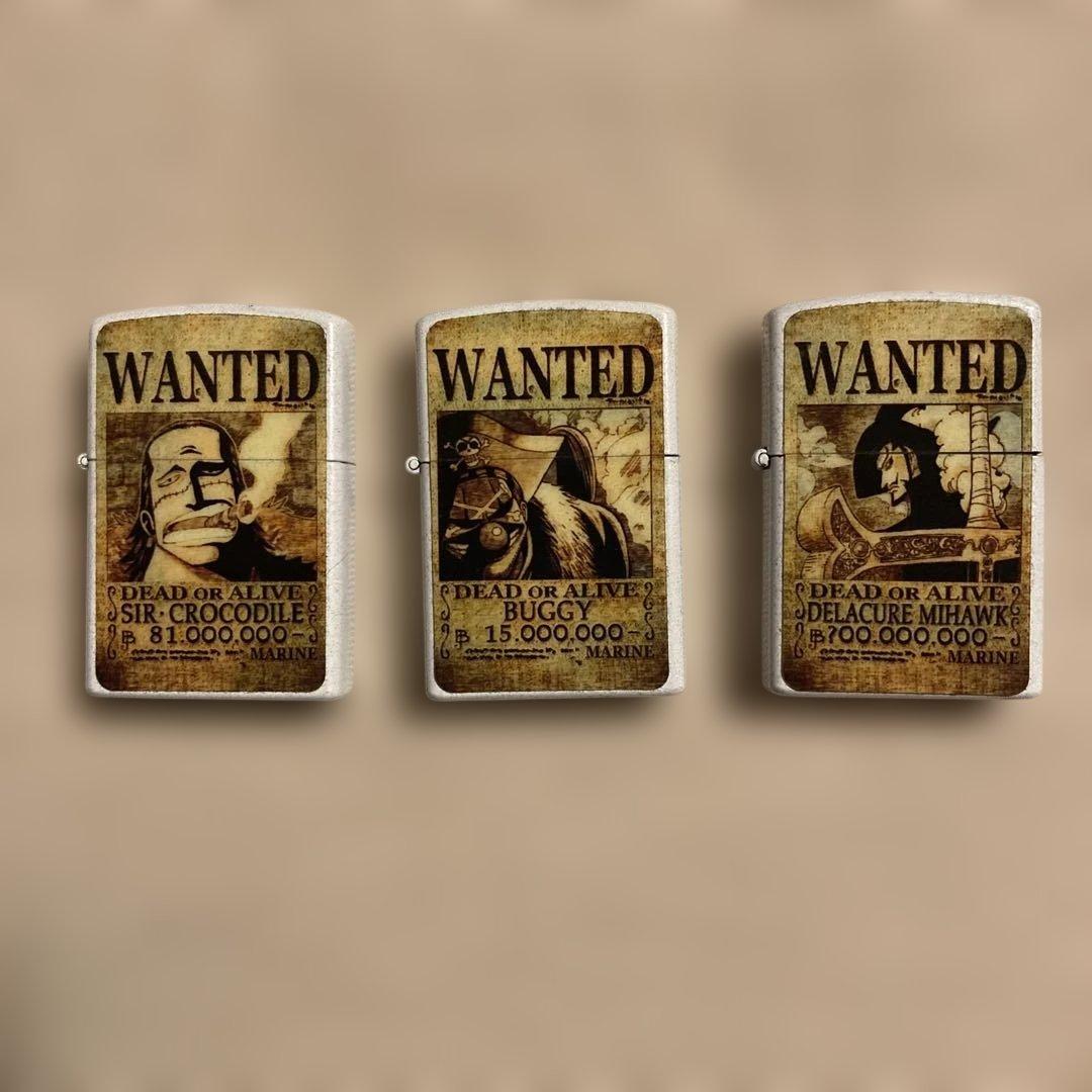 ワンピースONE PIECEレーザー彫刻ZIPPO風オイルライターセット