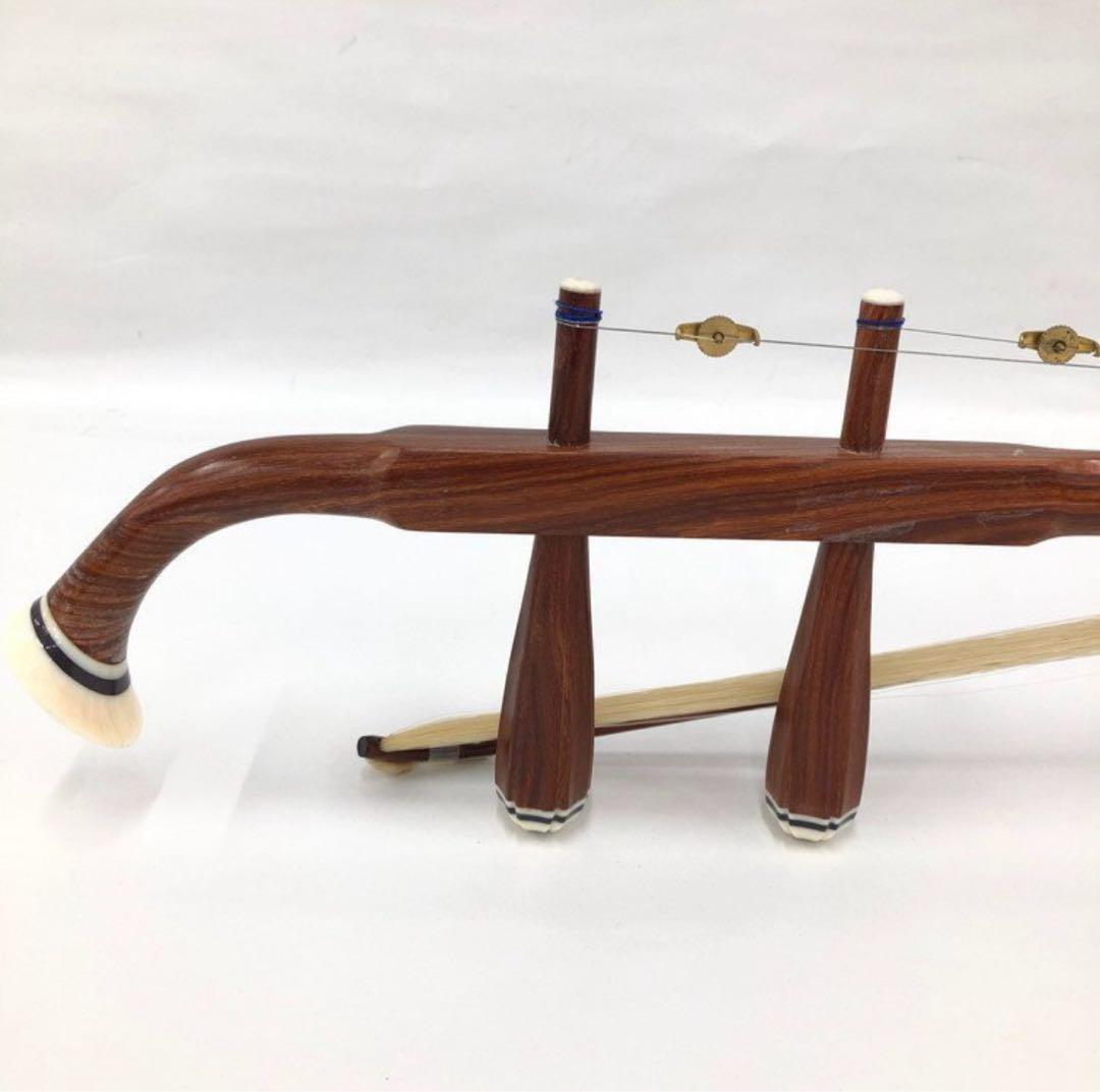 名師堂　二胡　紅檀（こうたん） ニシキヘビ皮 セミハードケース付