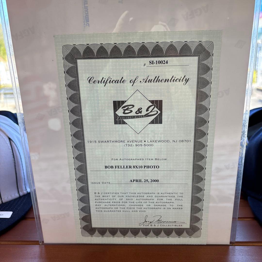 【SALE】MLB ボブ・フェラーサイン入り写真