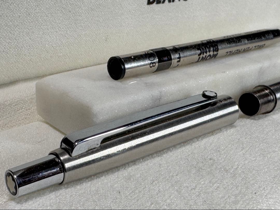 新品同様】MONT BLANC 1990S シルバーボールペン スリムライン - メルカリ