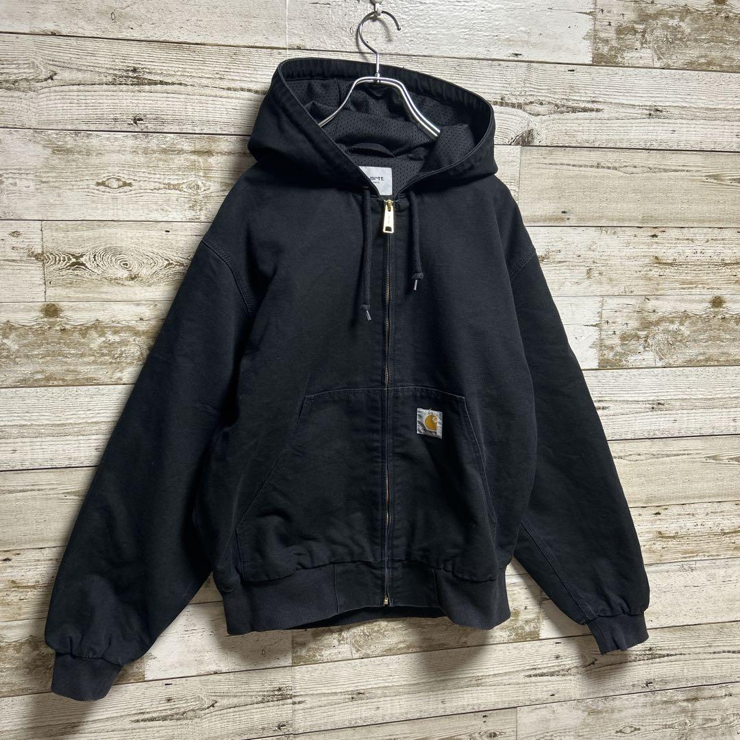 148【人気即完売品】カーハート☆ロゴタグ　アクティブジャケット