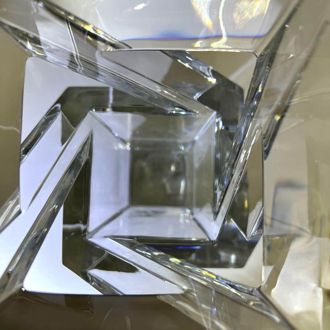 バカラ アーキテクチャー花瓶 共箱 高さ23.8㎝ 東Y7-1209☆1Fトニヒ