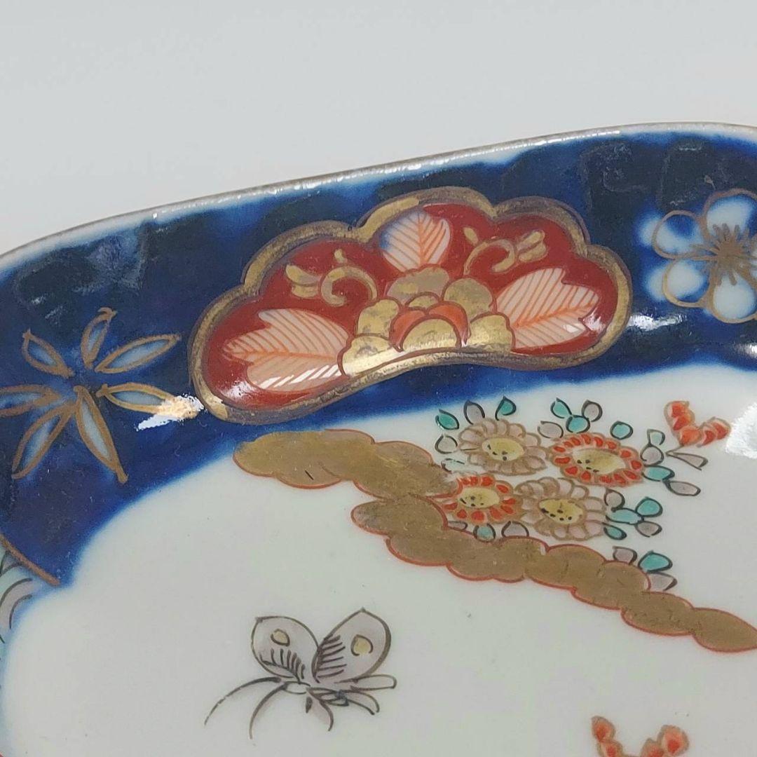24-1261 古伊万里色絵金彩 変形皿 - メルカリ
