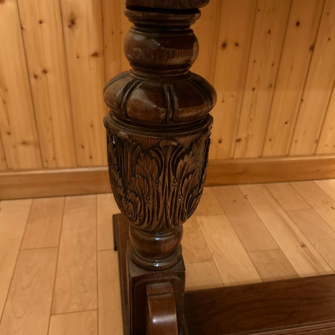 9/7（日)までお値下げセール‼️イギリスアンティーク木製伸縮機能付きテーブル