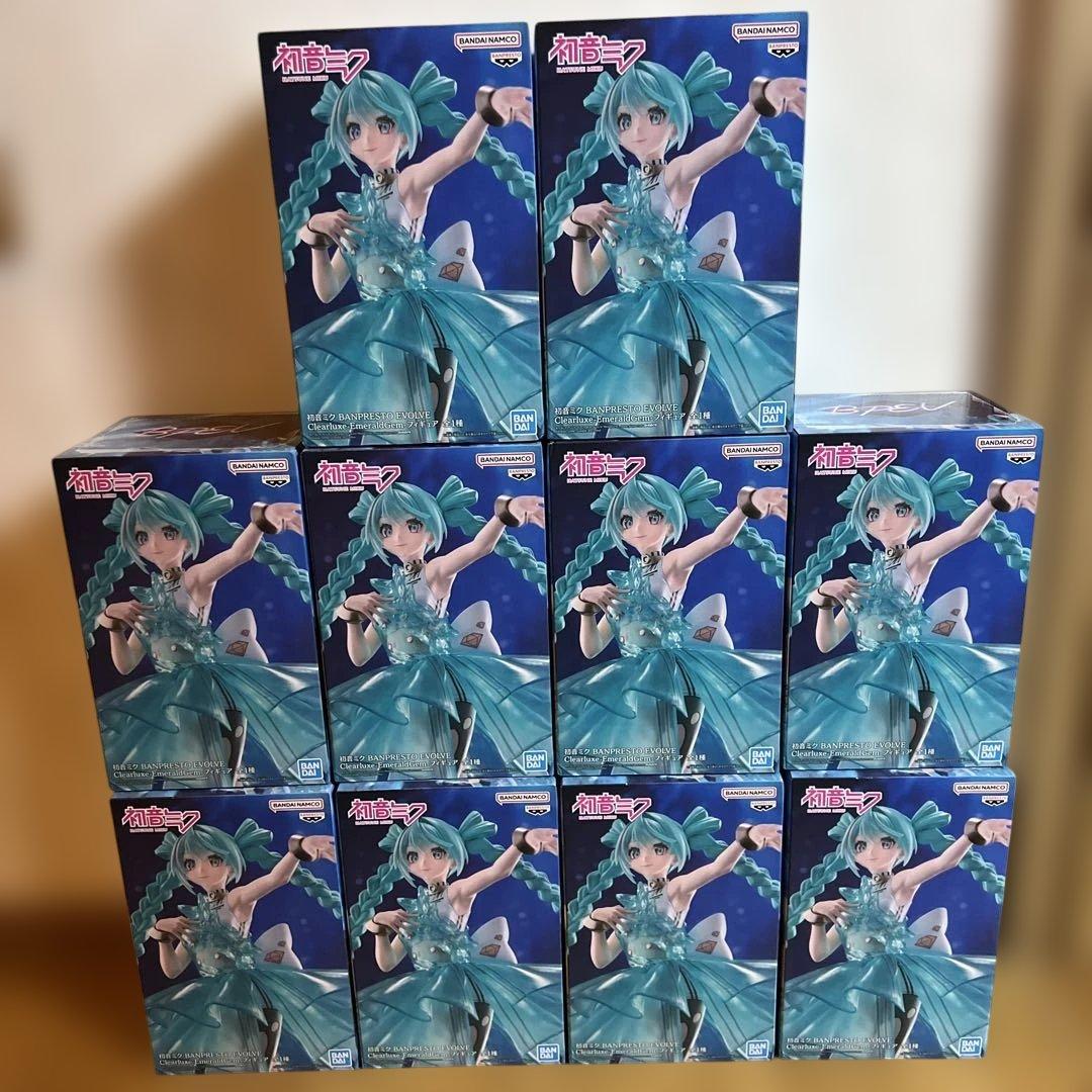 初音ミク Clearluxe EmeraldGem フィギュア 10箱セット