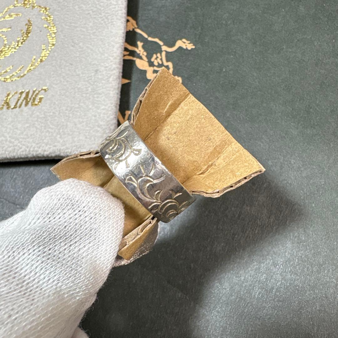 廃盤品TADY&KING アラベスク平打ちリングGPローズ 唐草17号