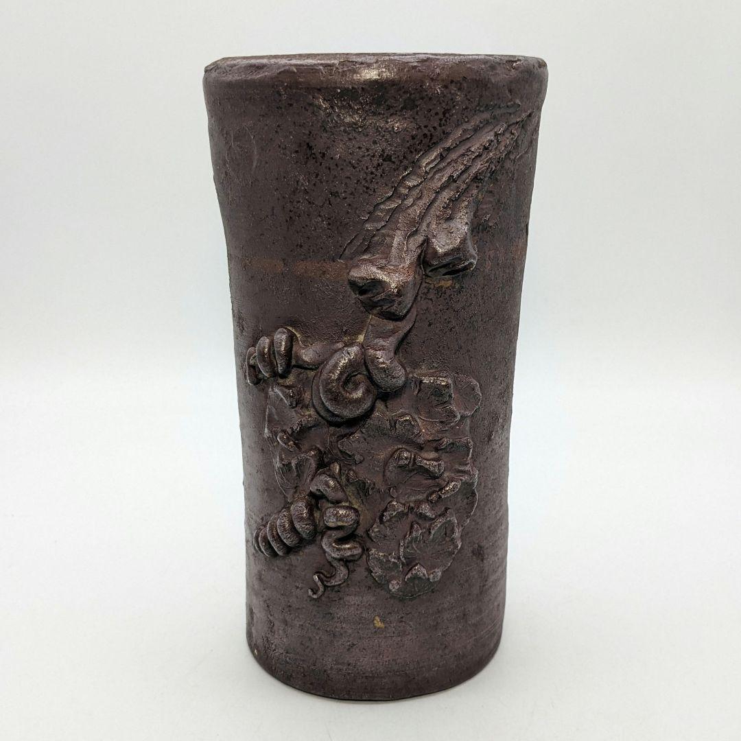 江戸末期 古備前 装飾花入 備前焼 花器 フラワーベース 花瓶 華道具 置物