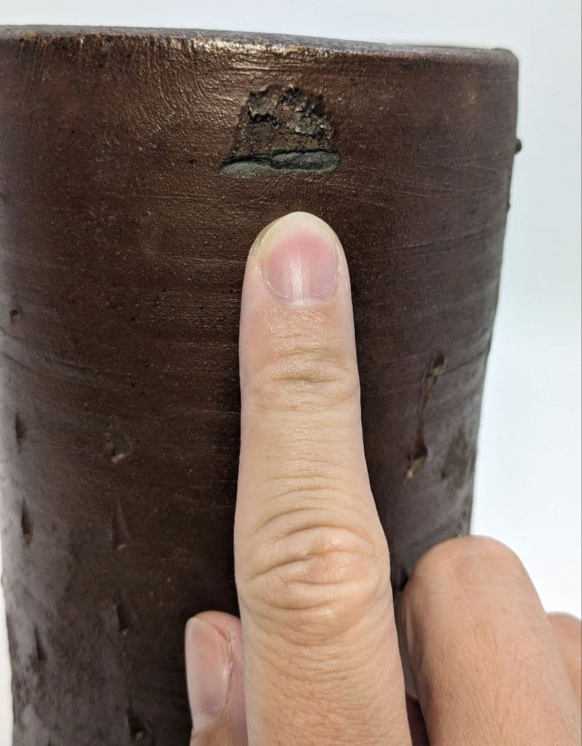 江戸末期 古備前 装飾花入 備前焼 花器 フラワーベース 花瓶 華道具 置物