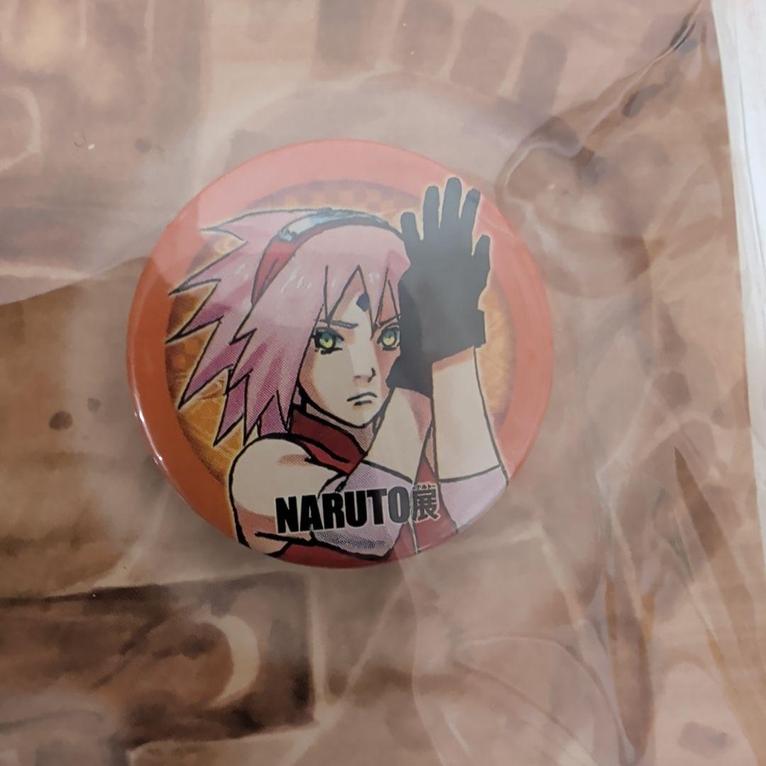 未開封 NARUTO ナルト 缶バッジ NARUTO展 サスケ サクラ カカシ-新作
