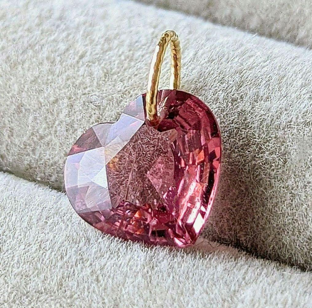 ♢N♢K18 ピンクスピネル＋レモンクォーツ チャーム