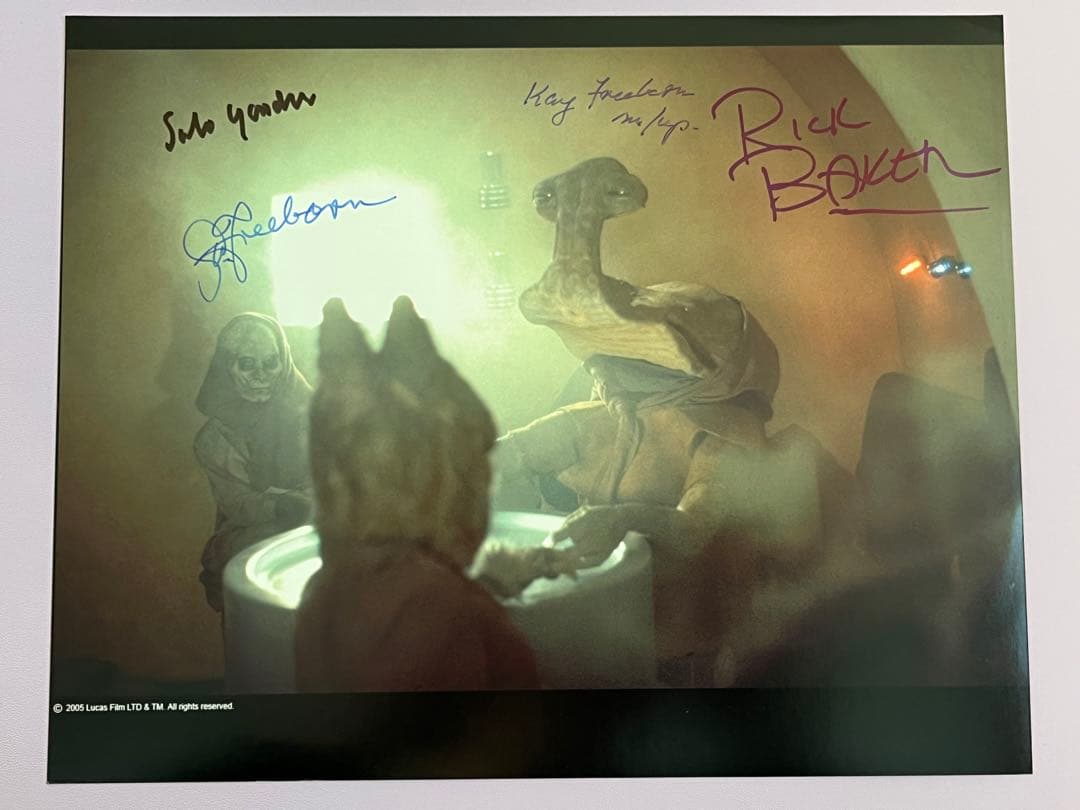 スターウォーズ 直筆サイン 4名 デュアバ ダズン メイクアップ担当2名