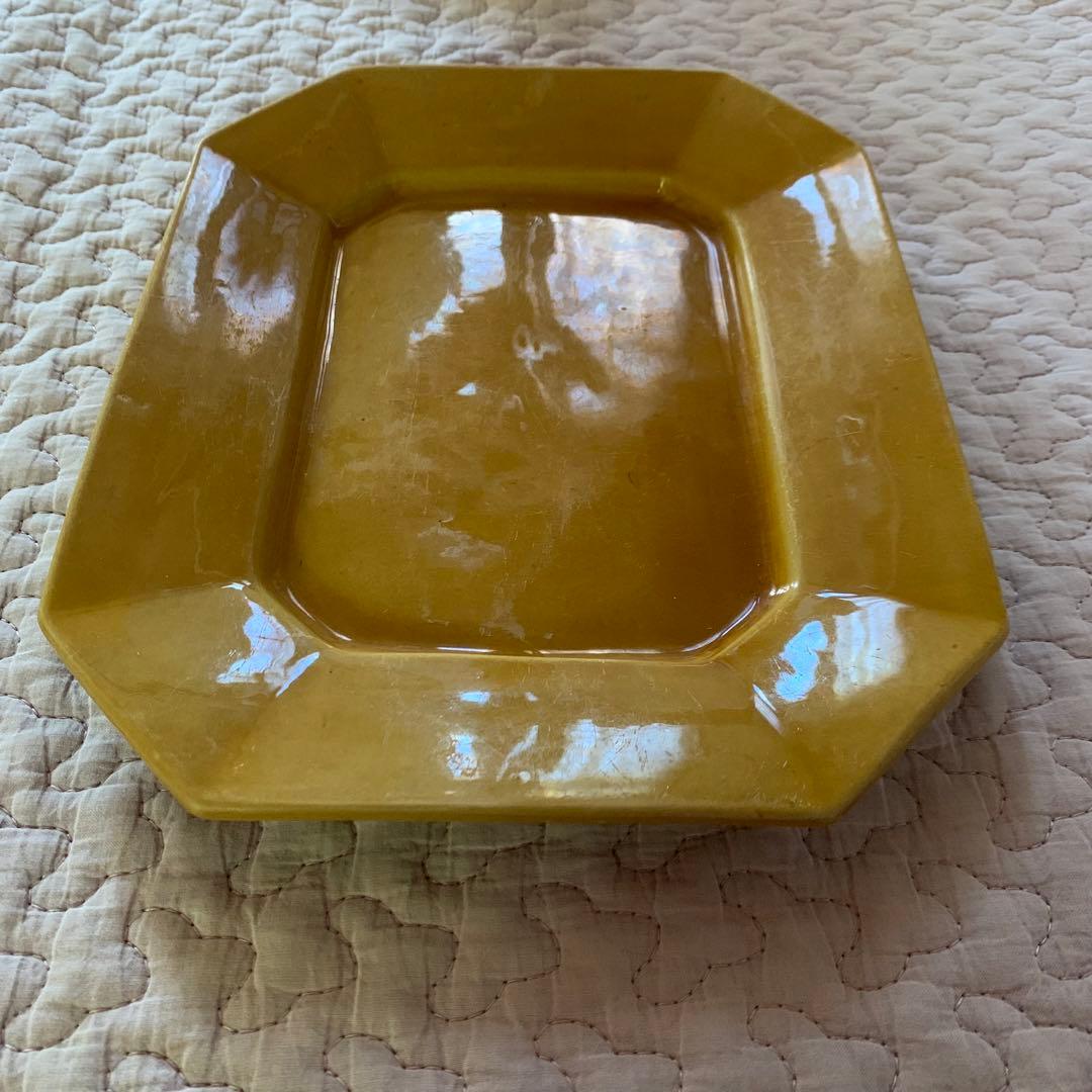 珉平焼 無地 額皿