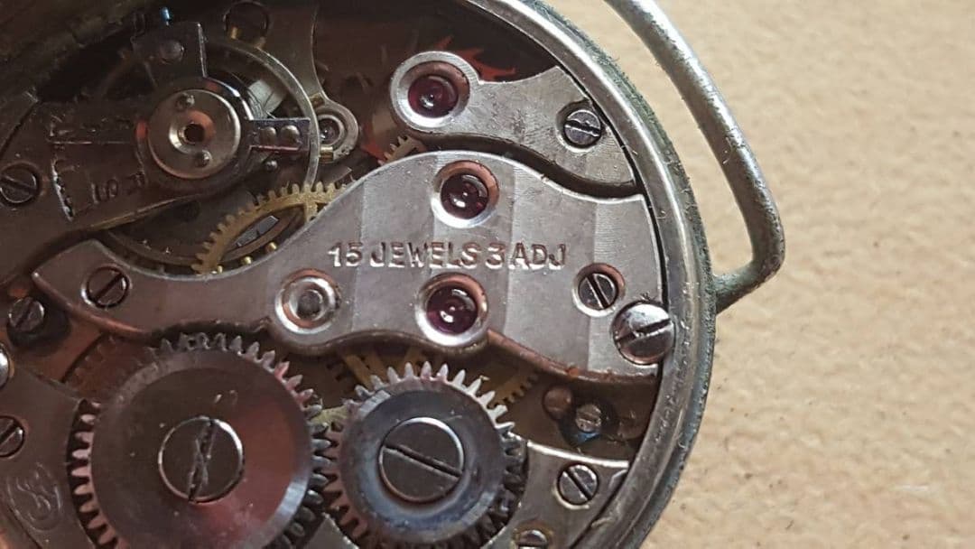 AKa6837 SWISS15JEWELS3ADJ DEAR 古い腕時計ジャンク