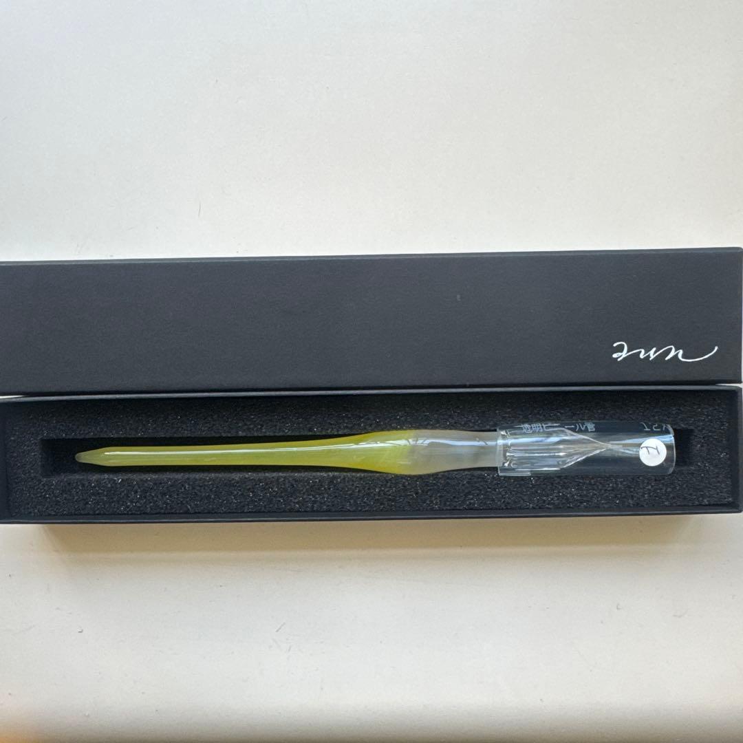 aun ガラスペン 灯す レモンドロンプ(F) 【新品未使用】