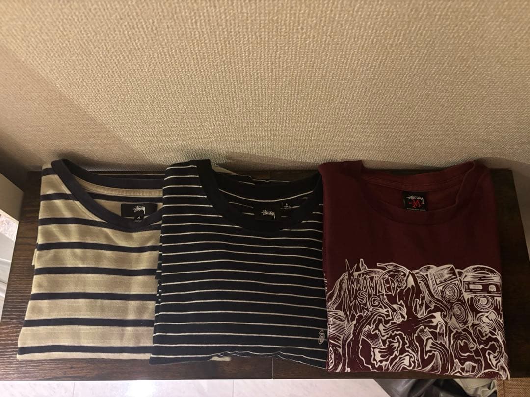 old stussy Tシャツ 3点セット メンズ stussy ステューシーオールド 3