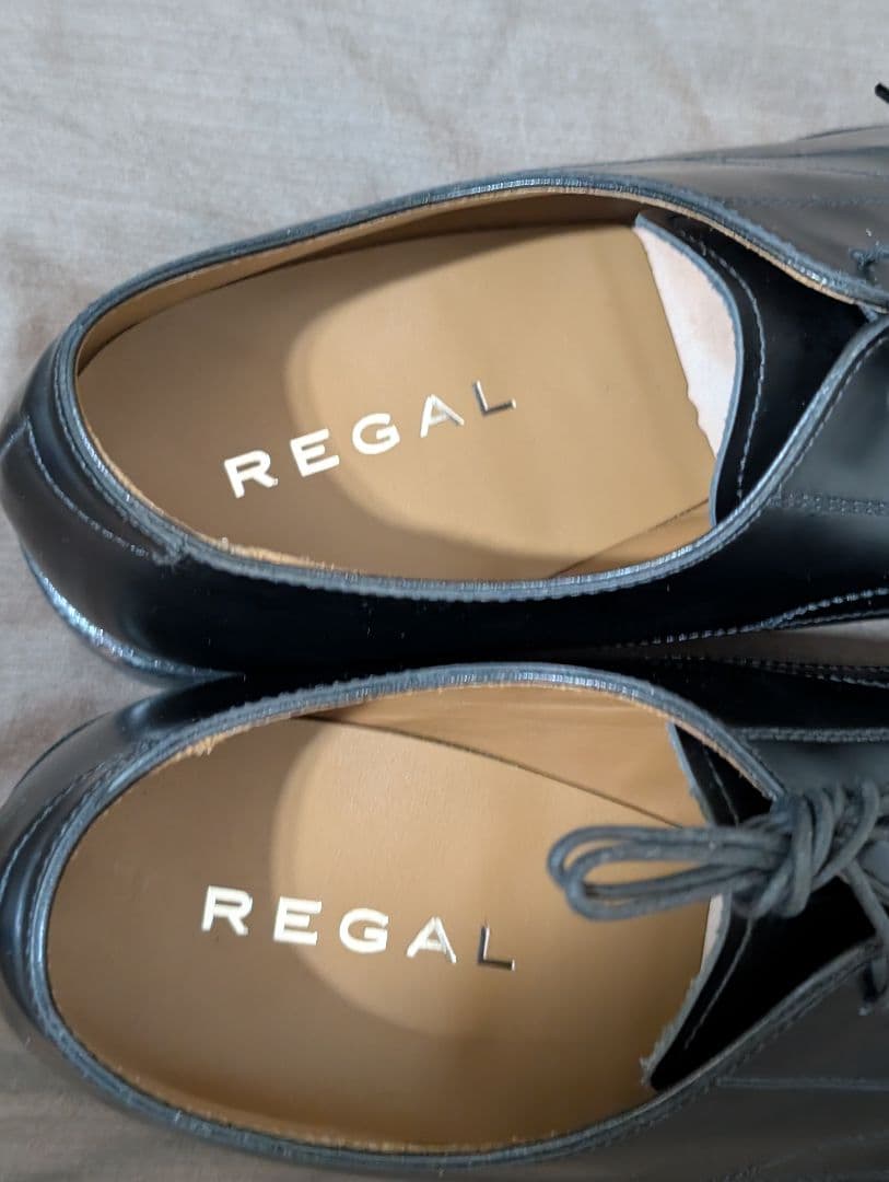 【新品】REGAL グッドイヤーウェルト 革底 ブラックレザー ドレスシューズ