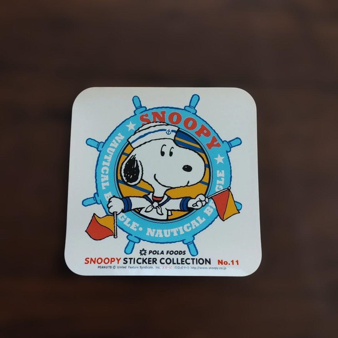スヌーピーPOLA FOODSステッカー