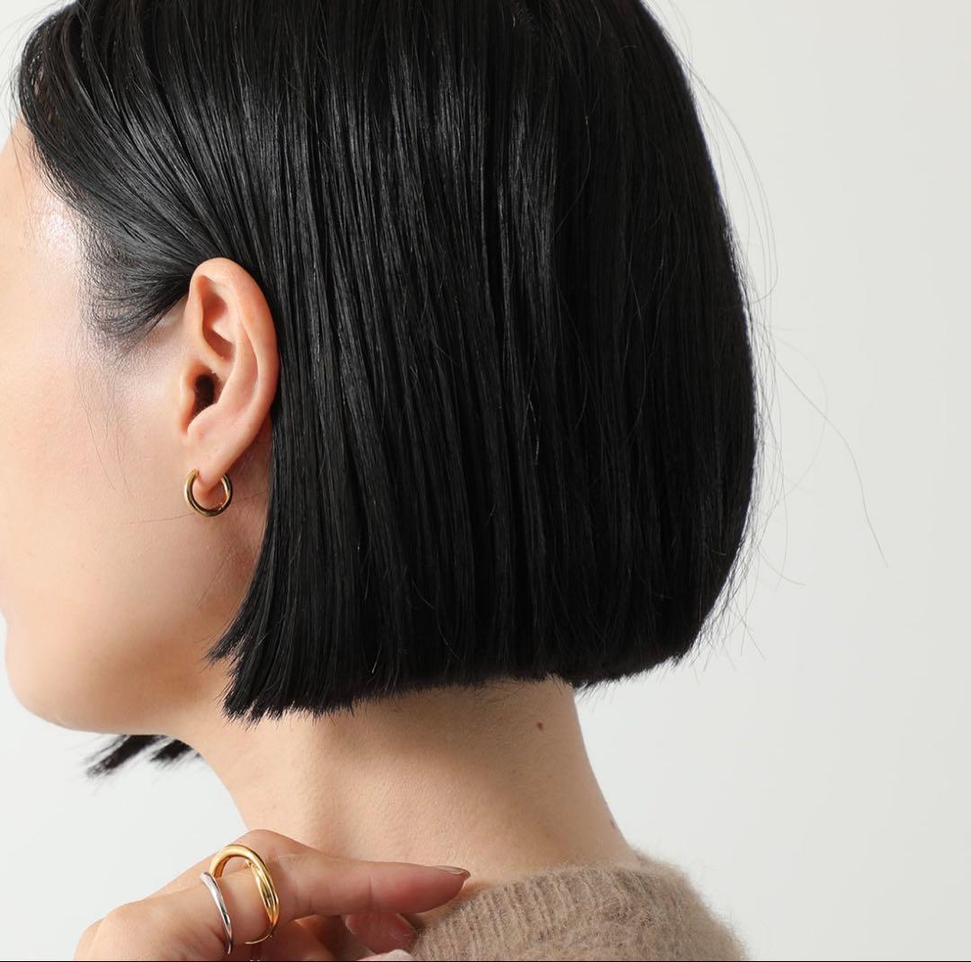 TOMWOOD トムウッドピアスClassicHoopSmall Gold 片方 - メルカリ