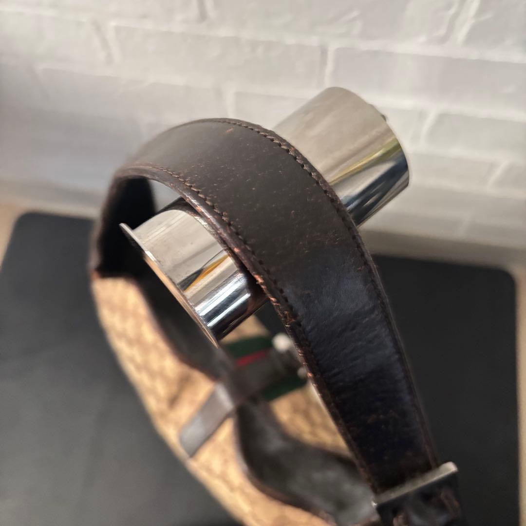 【本物】グッチ ジャッキー シェリーライン GGキャンバス y2k ハンドバッグ