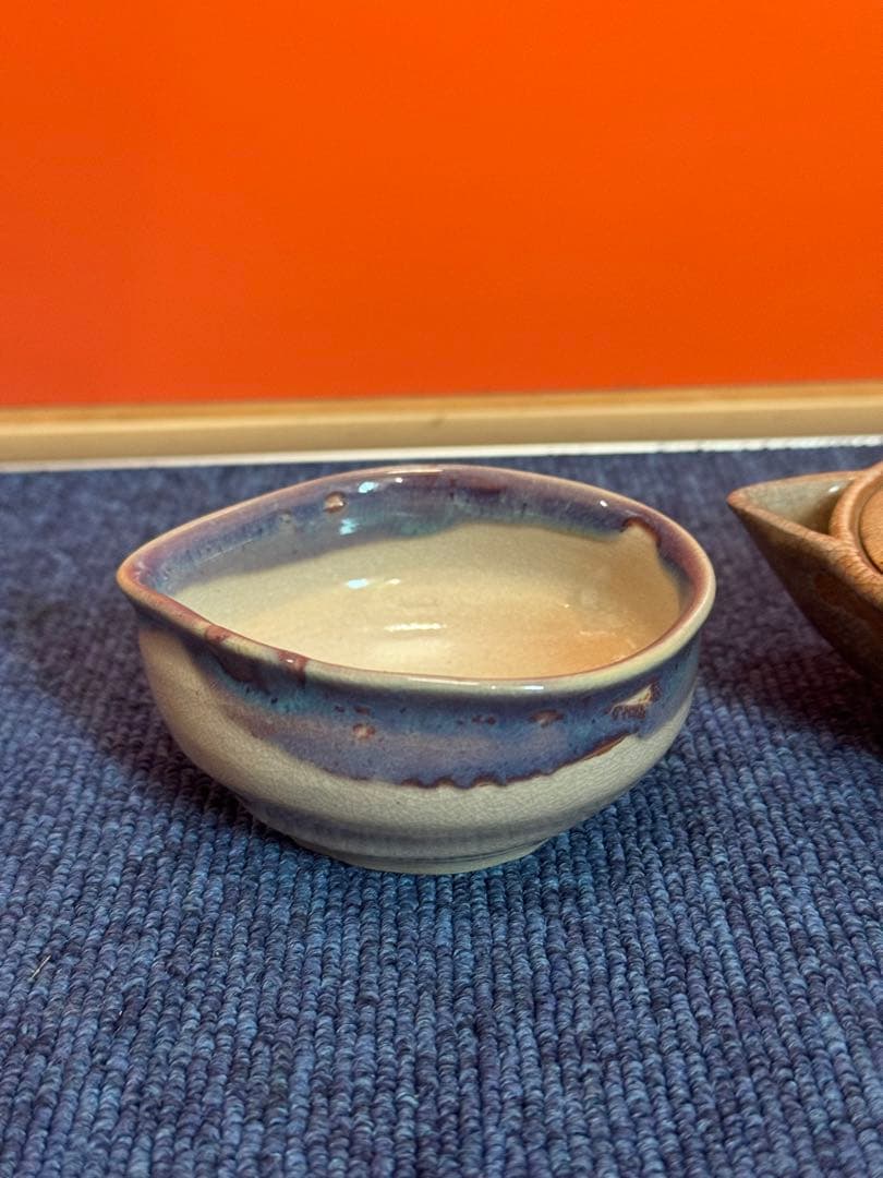 1581 萩焼 宝瓶1客 湯冷やし1客